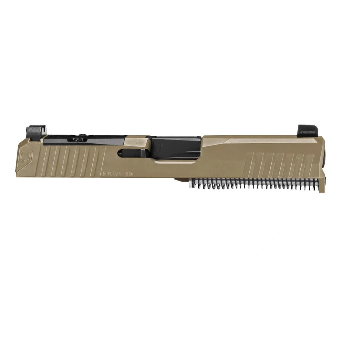 Dusk G19 GEN3 9mm Luger RMR Cut Complete Slide FDE