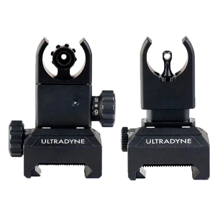 C4 Folding Front and Rear Sight Combo UDBlack