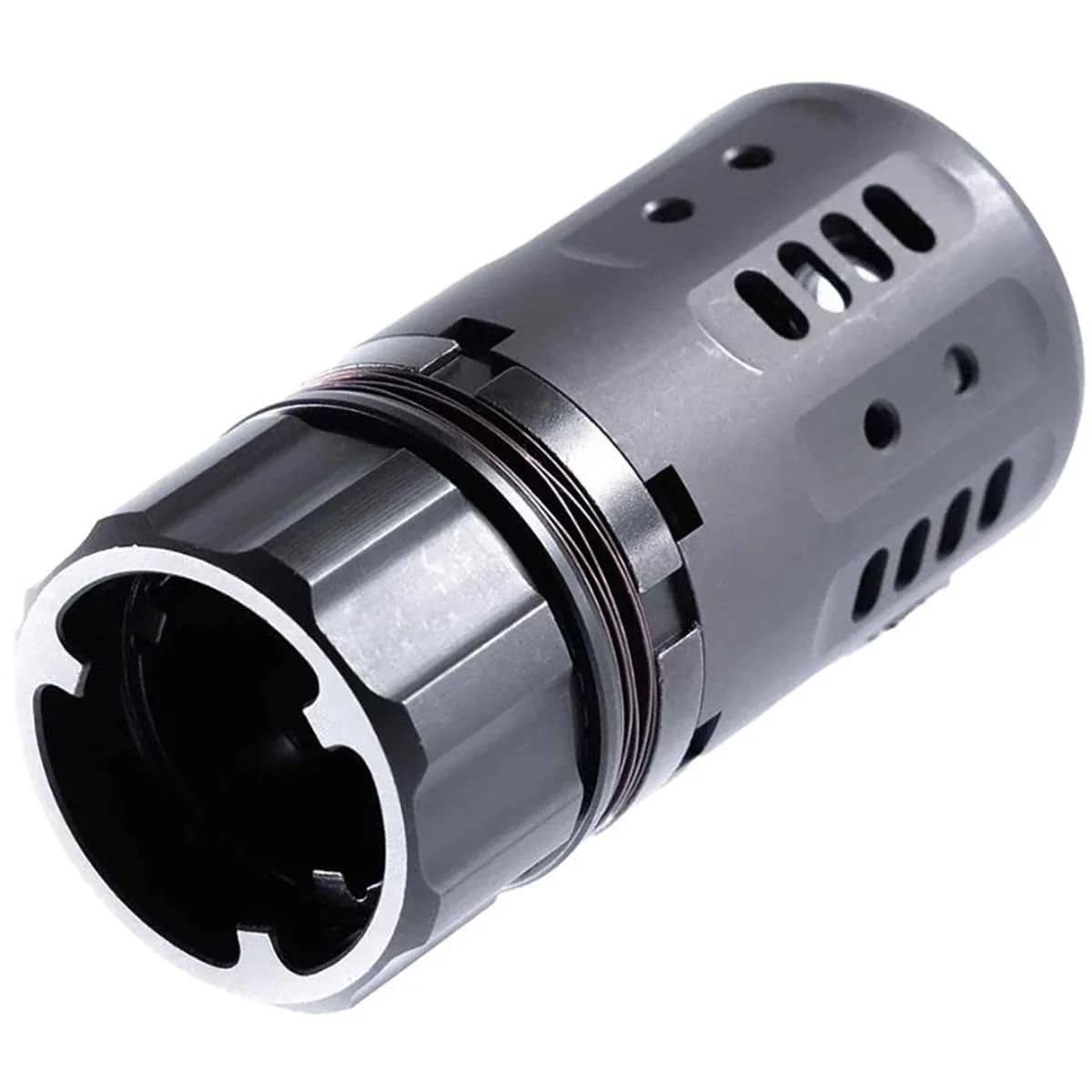 Pyro 2.0 Muzzle Brake w/DA457 Xeno & .45 Cal Front Cap