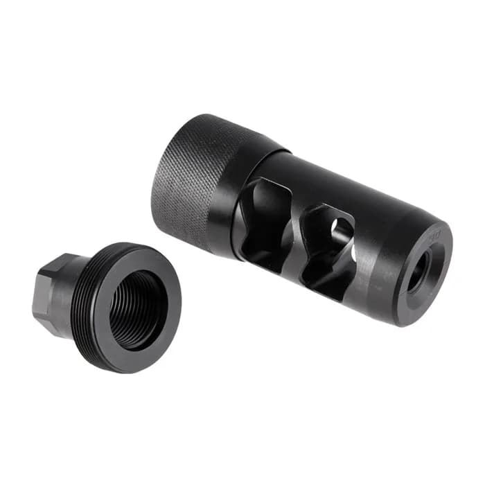 30 Caliber HELLFIRE 2P (6.5mm-30) Muzzle Brake, Black