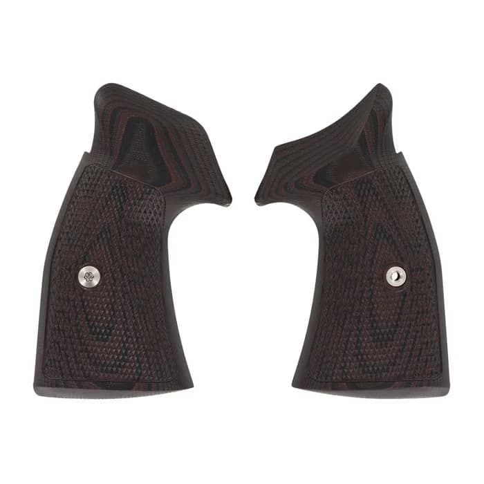 S&W K/L Frame Tac Diamond, Square Butt, Black Cherry