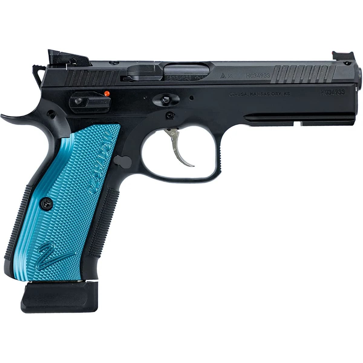 Shadow 2 Optic-Ready 9mm Luger 4.89" BBL (3)19RD Blue/Black