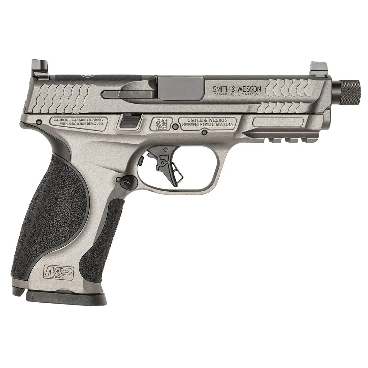 M&P9 M2.0 METAL 9mm Luger 4.625โ Threaded BBL (2)17RD Gray