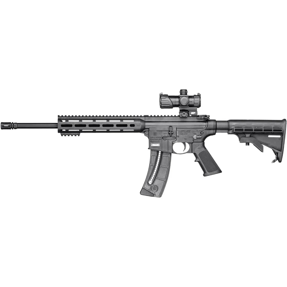 M&P 15-22 Sport 22LR 16.5โ BBL (1)25RD W/Red Green Dot Optic