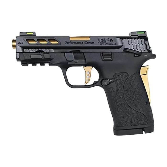 PC M&P380 Shield EZ M2.0 380 ACP 3.8โ BBL (2)8RD Gold/Black