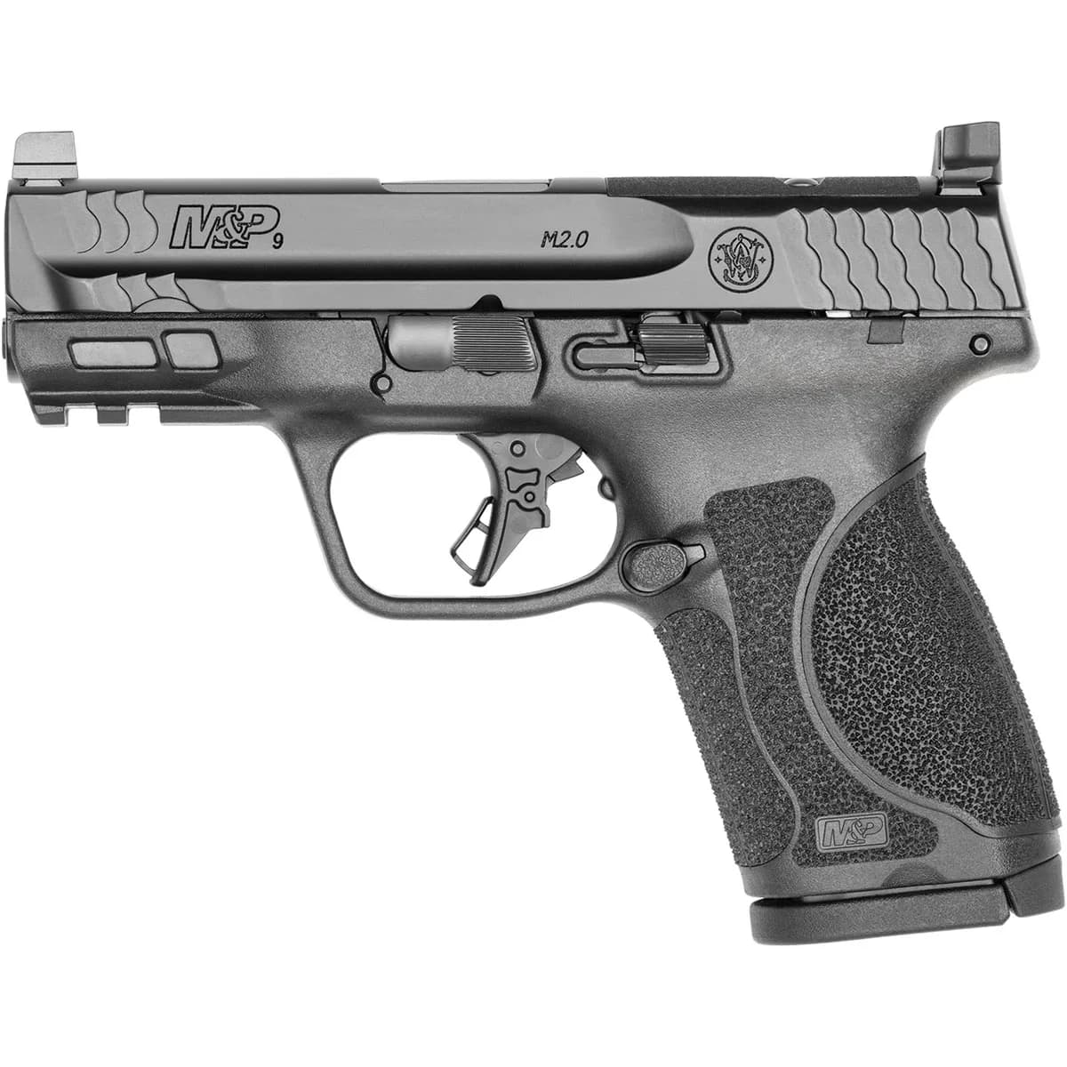 M&P 9 M2.0 Comp OR 9mm Luger 3.6" BBL (2)15RD BLK No Safety