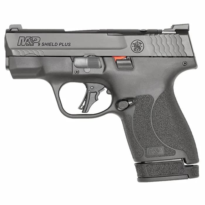 M&P9 Shield Plus OR 9mm 3.1โ BBL (1)10RD & (1)13RD NS Black