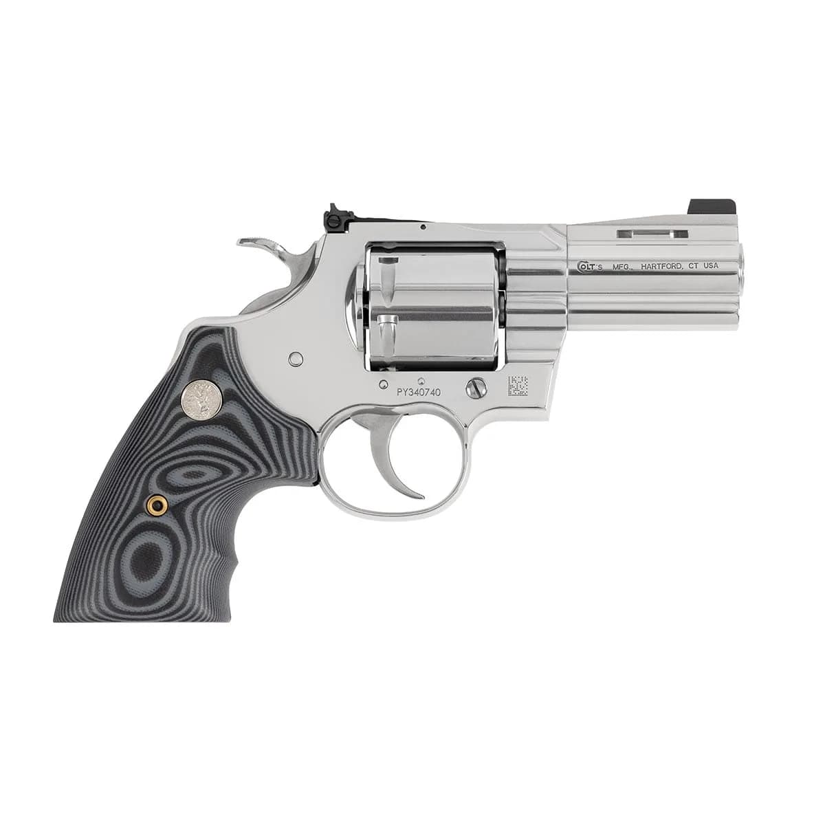 Python Combat Elite 357 Magnum 3" BBL 6RD Stainless Steel