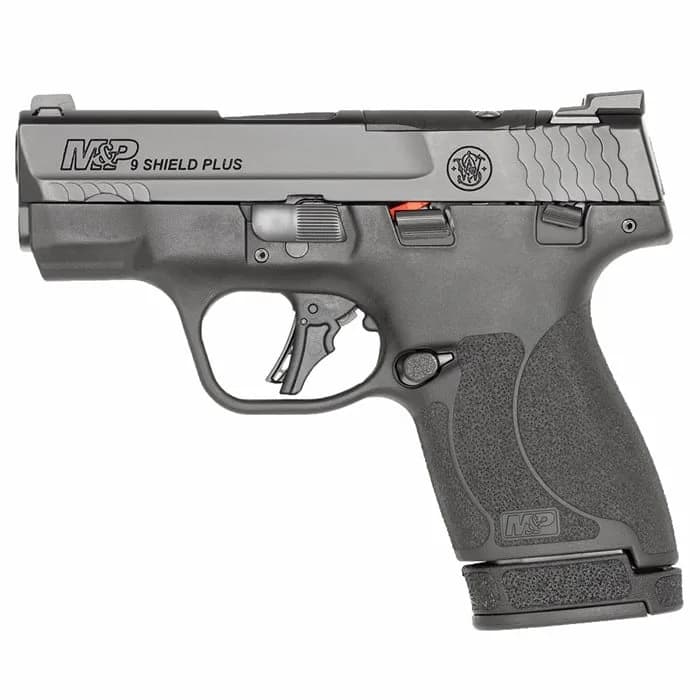 M&P9 Shield Plus OR 9mm 3.1โ BBL (1)10RD & (1)13RD TS Black