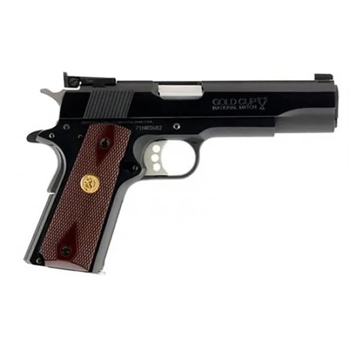 Gold Cup Nat'l Match 38 Super 5" BBL (1)9RD Mag Blued/Wood