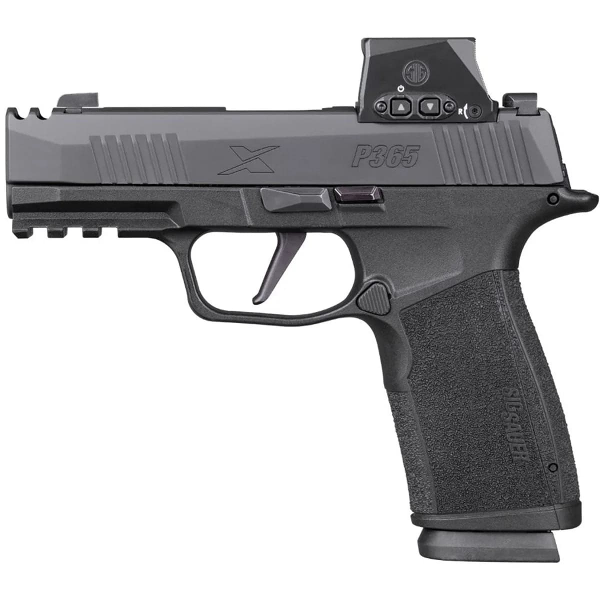 P365-XMACRO Comp 9mm 3.1"BBL (2)17RD w/Romeo-X SIG-LOC Comp