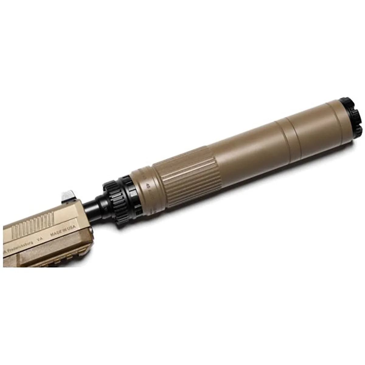 Mojave 45 Caliber Direct Thread Pistol Suppressor FDE