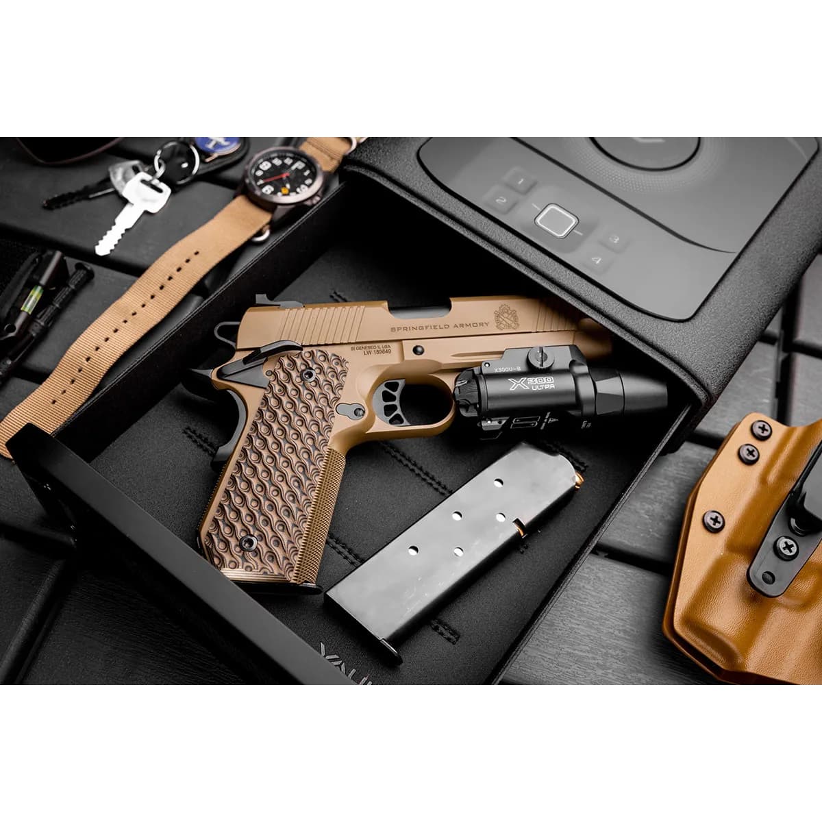 1911 TRP 45 ACP 4.25" BBL (3)7RD Mag W/Light Rail Coyote - photo 9