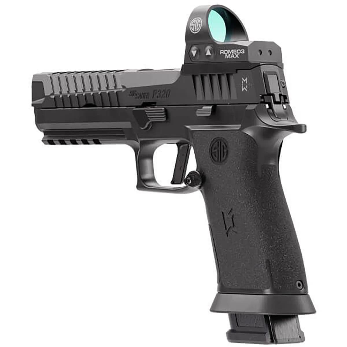 P320-MAX 2.0 9mm Luger 5" BBL (4)21RD Mag Black W/ROMEO3 MAX