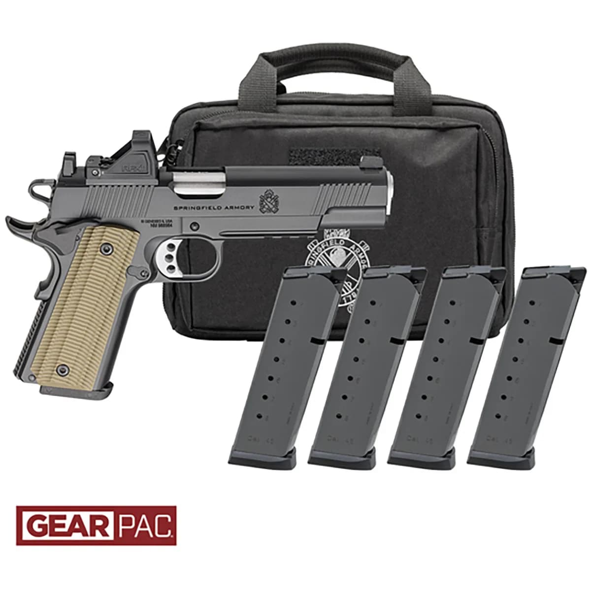 1911 Operator AOS 45ACP 4.25"BBL (4)8RD Mag w/Viridian RFX11