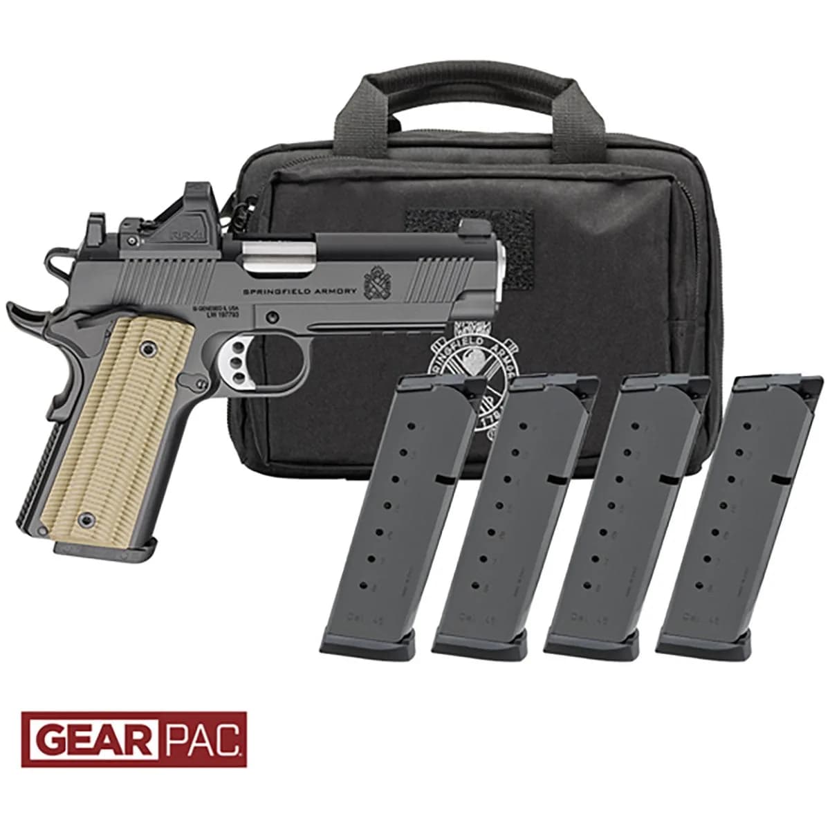 1911 Operator AOS 9mm 4.25"BBL (4)9RD Mag w/Viridian RFX11