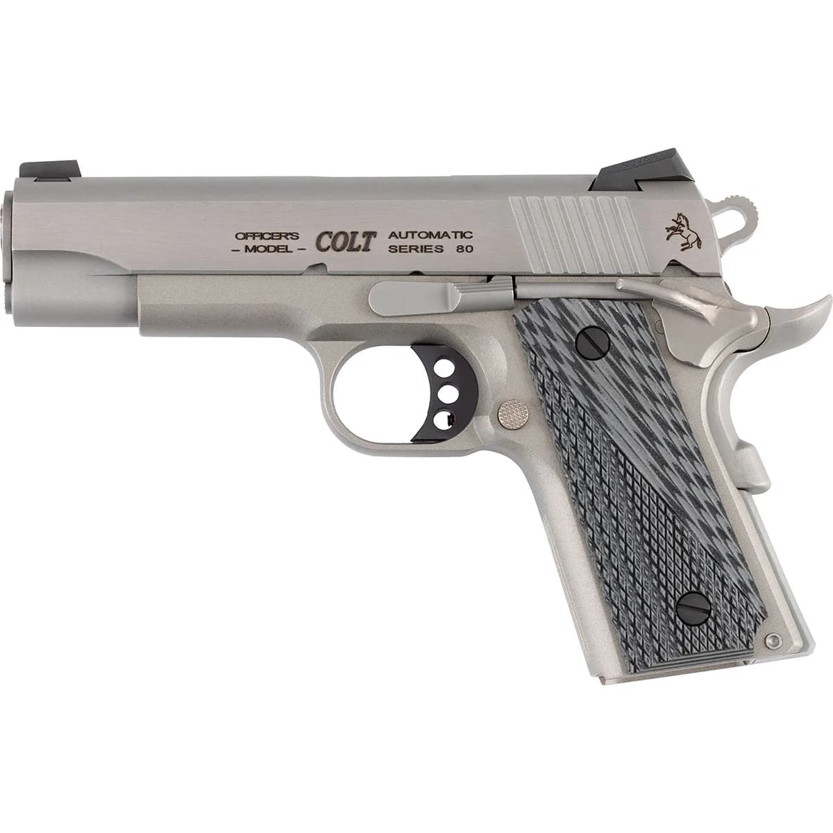 Lightweight Officers 45 ACP 4.25" BBL (1)7RD Mag Gray/Black