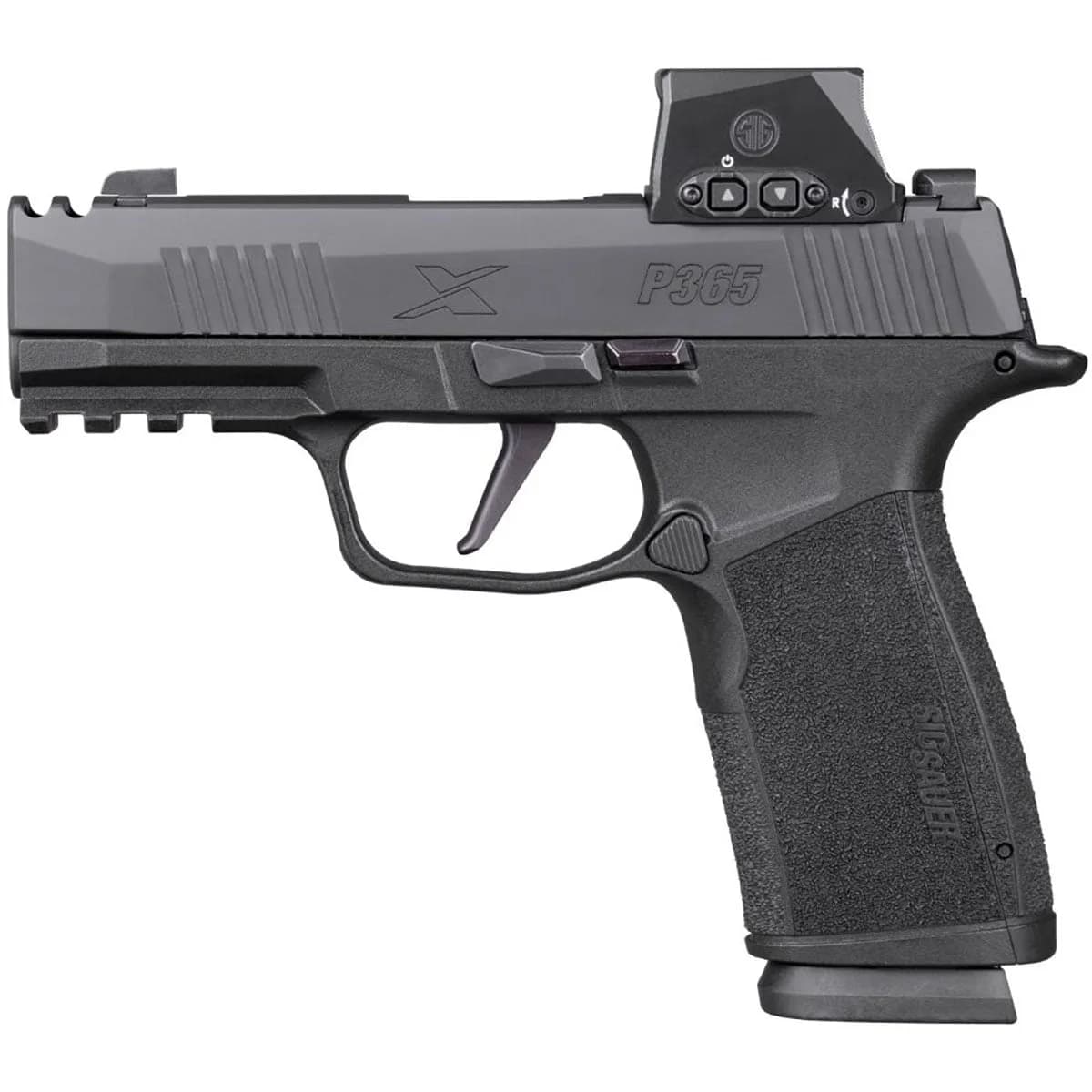 P365-XMACRO Comp 9mm 3.1"BBL (2)10RD w/Romeo-X SIG-LOC Comp