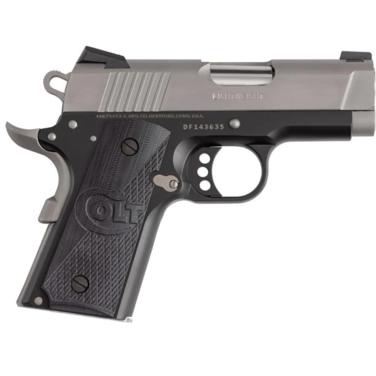 Defender 45 ACP 3" BBL (1)7RD Mag Two-Toned SS BLK/Grip