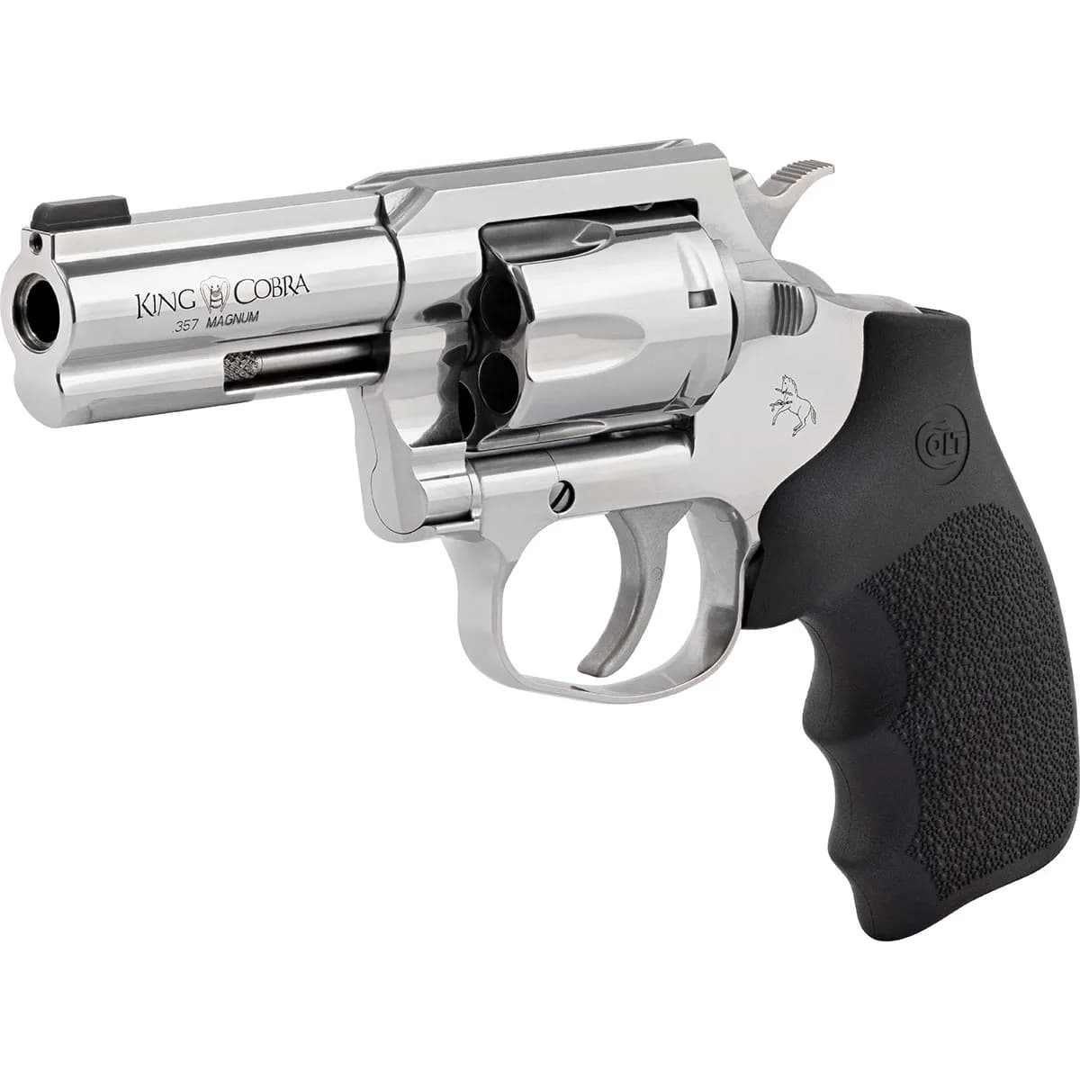 King Cobra 357MAG/38SPL 3"BBL 6RD Ramp Front Sight Stainless - photo 4