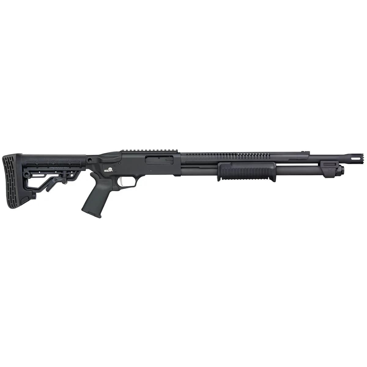 590R 12 Gauge 18.5" BBL 7 Round Black W/Picatinny Rail Black
