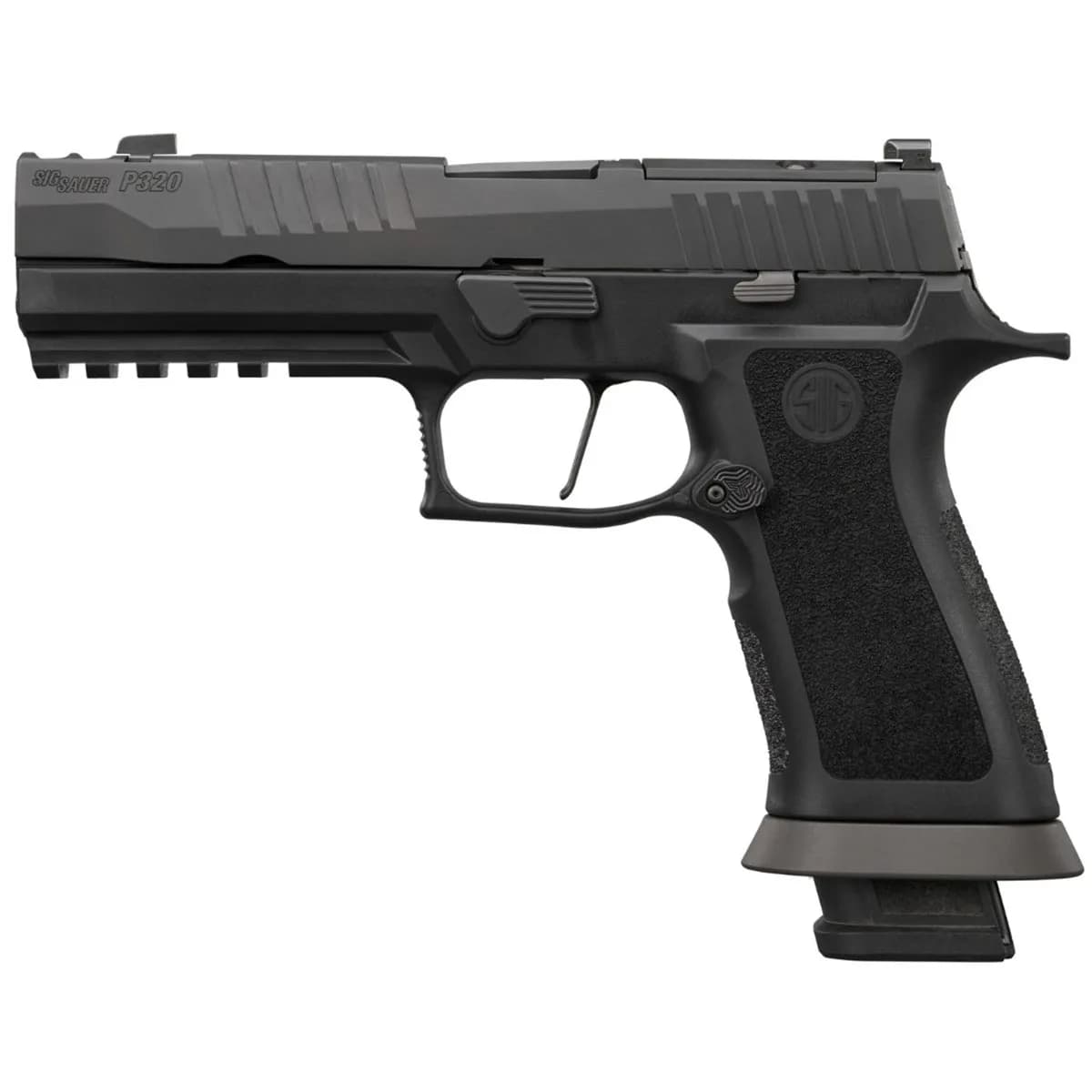 P320 M.O.D. 9mm Luger 3.9" Compensated BBL (3)10RD Mags BLK