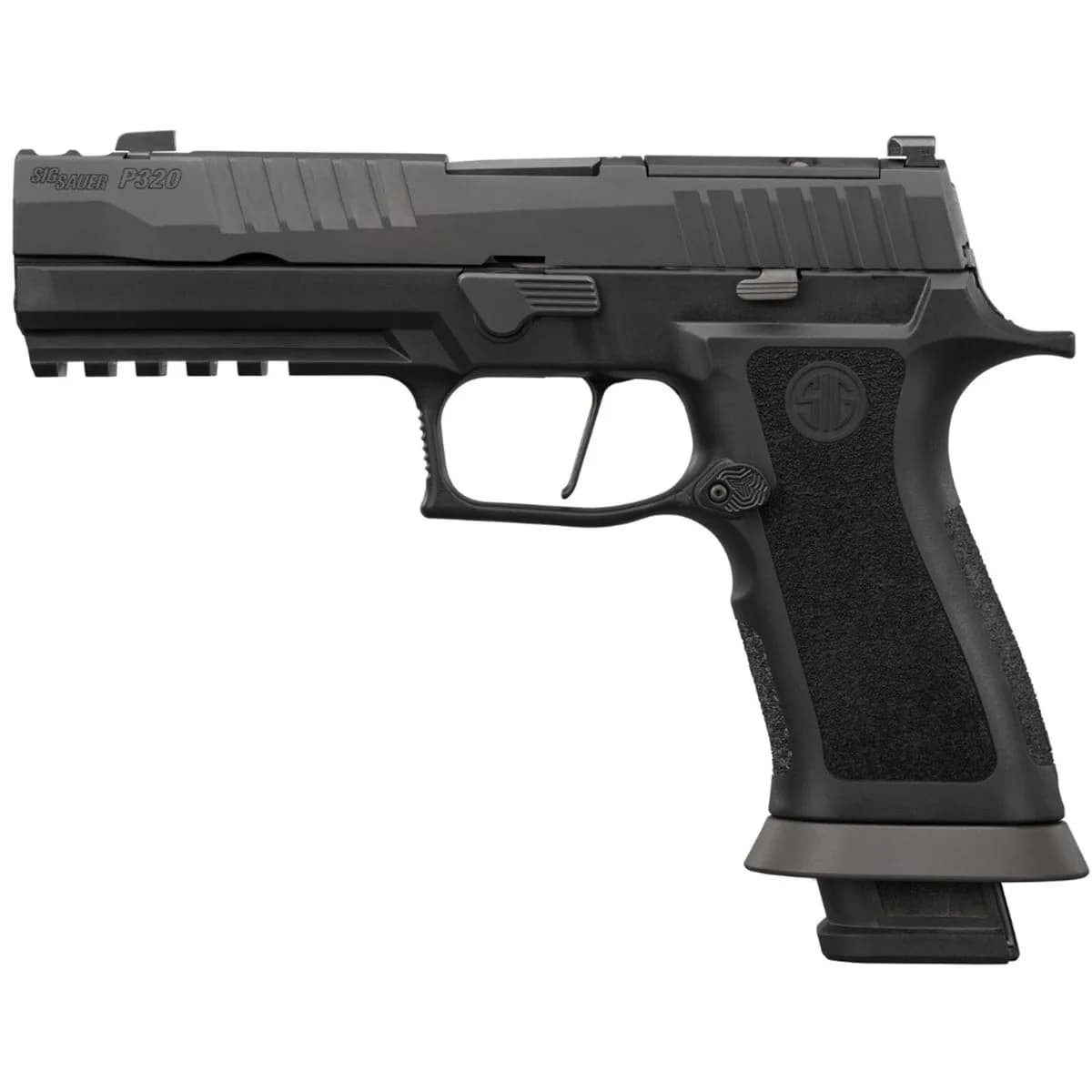 P320 M.O.D. 9mm Luger 3.9" Compensated BBL (3)21RD Mags BLK