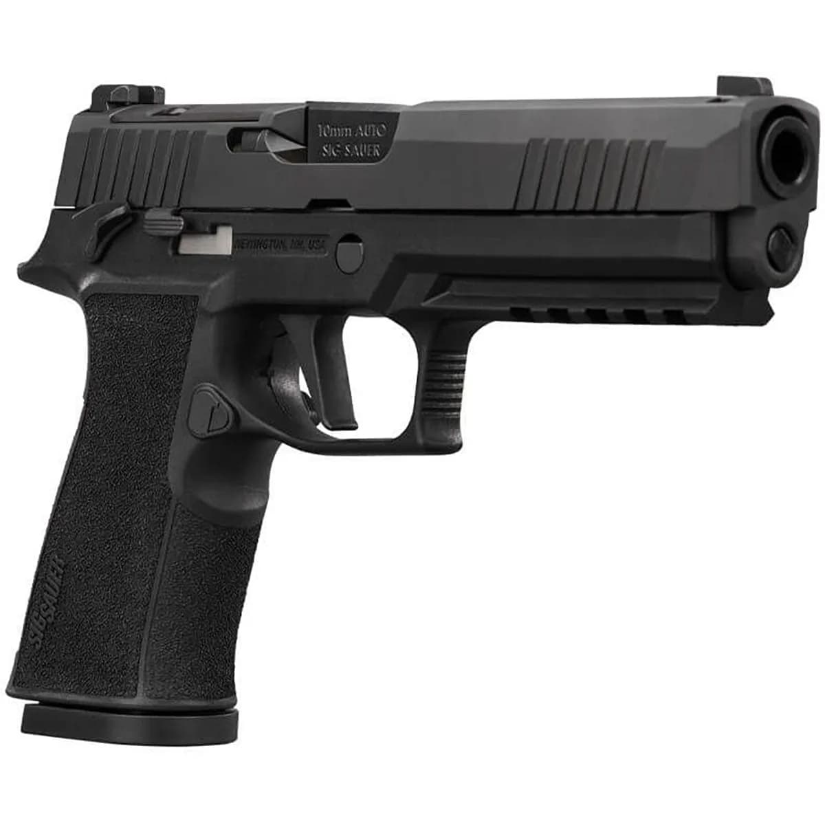 P320 XTEN 10mm Auto OR 5" BBL (2)10RD Striker MS Black