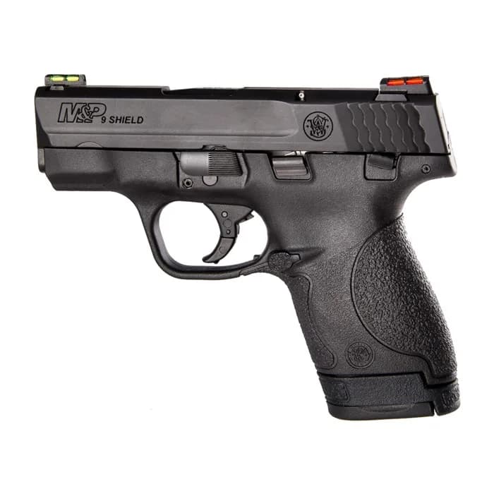 M&P9 Shield 9mm Luger 3.1โ BBL Hi-Viz (1)7RD & (1)8RD Black