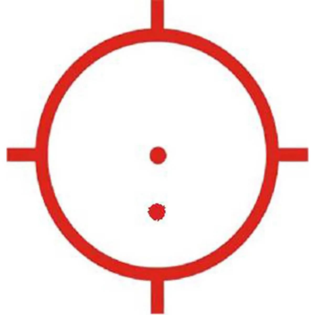 HWS EXPS2-2 Holographic 68 MOA Red Dot W/2 Dot Reticle Black - photo 2