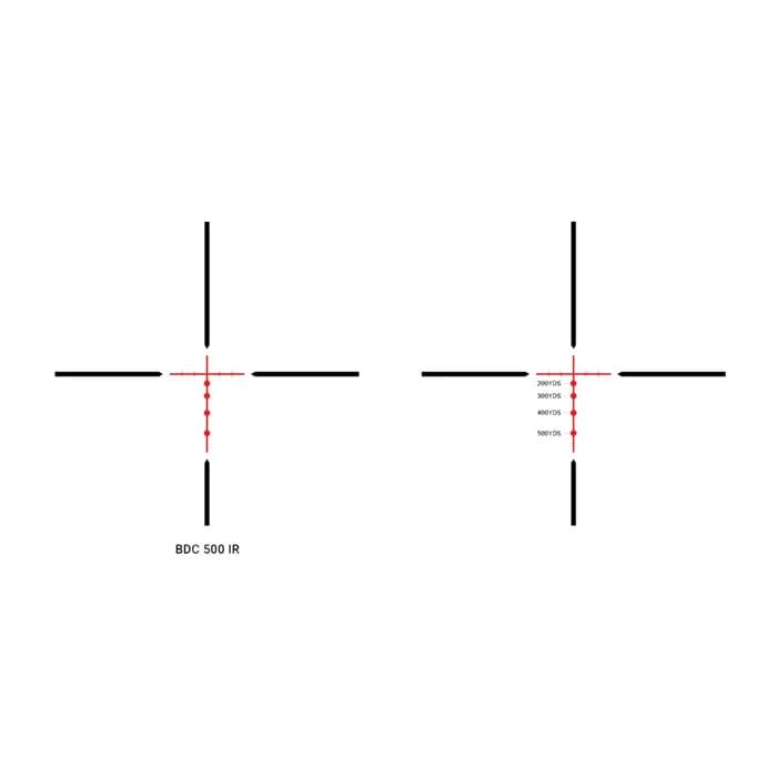 Neos 6-18x44mm SFP Illuminated BDC 500 IR Reticle Black - photo 2