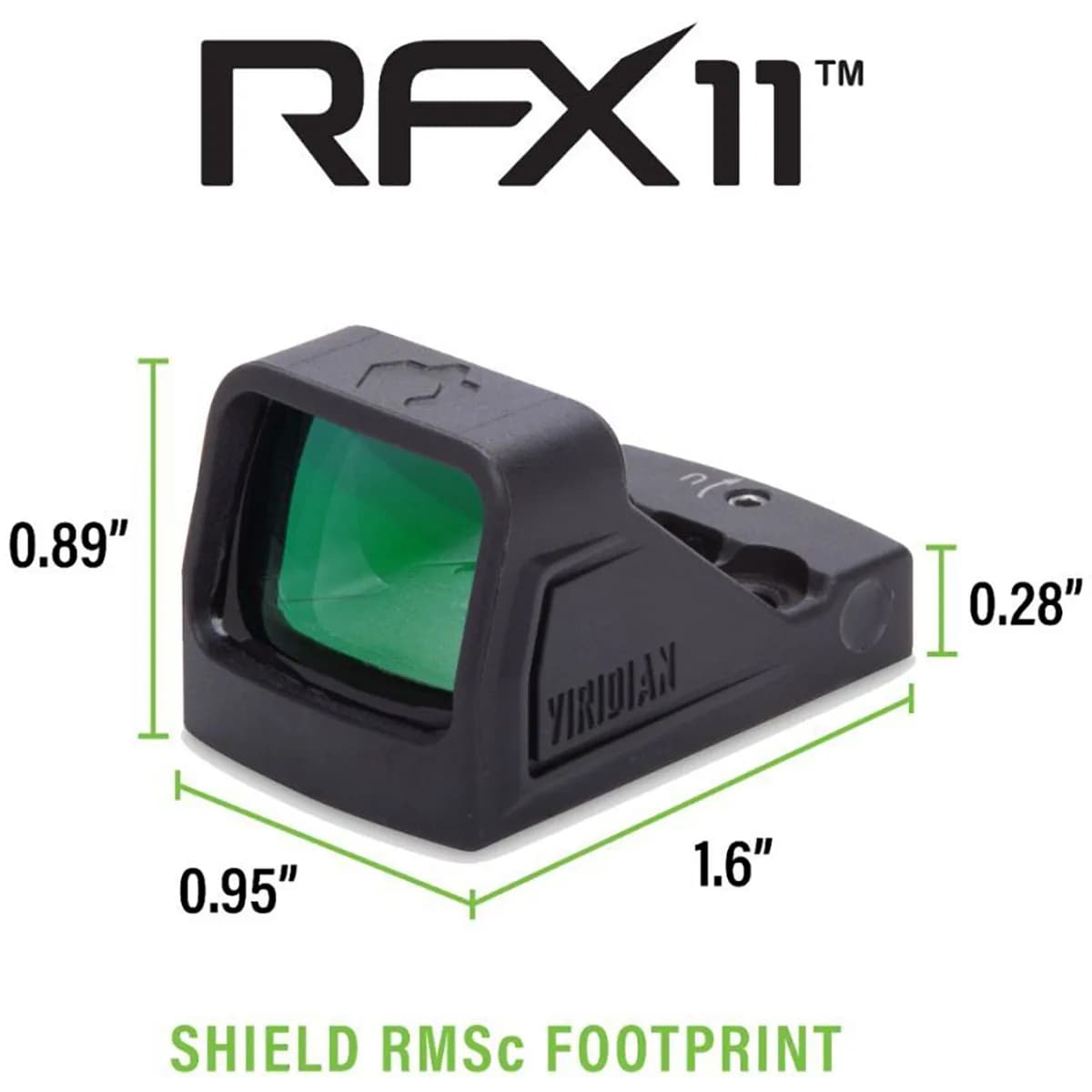 RFX11 1x16 Micro Green Dot Reflex Sight for Shield Black - photo 7