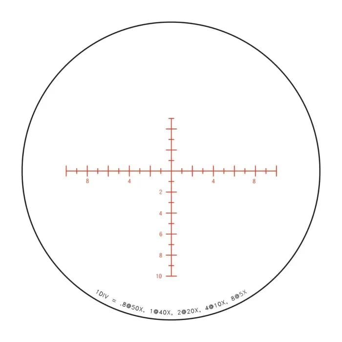 Tenmile 5-50x56mm SFP Illum Red/Green MOA Long Range Black - photo 5