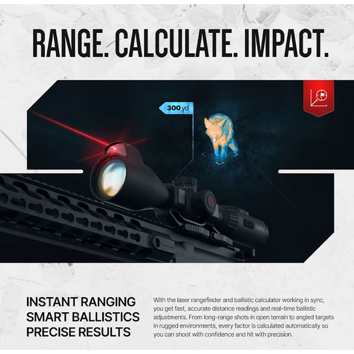 Elite 3.5-28x 384X288 Res Thermal Rifle Scope w/Laser - photo 3