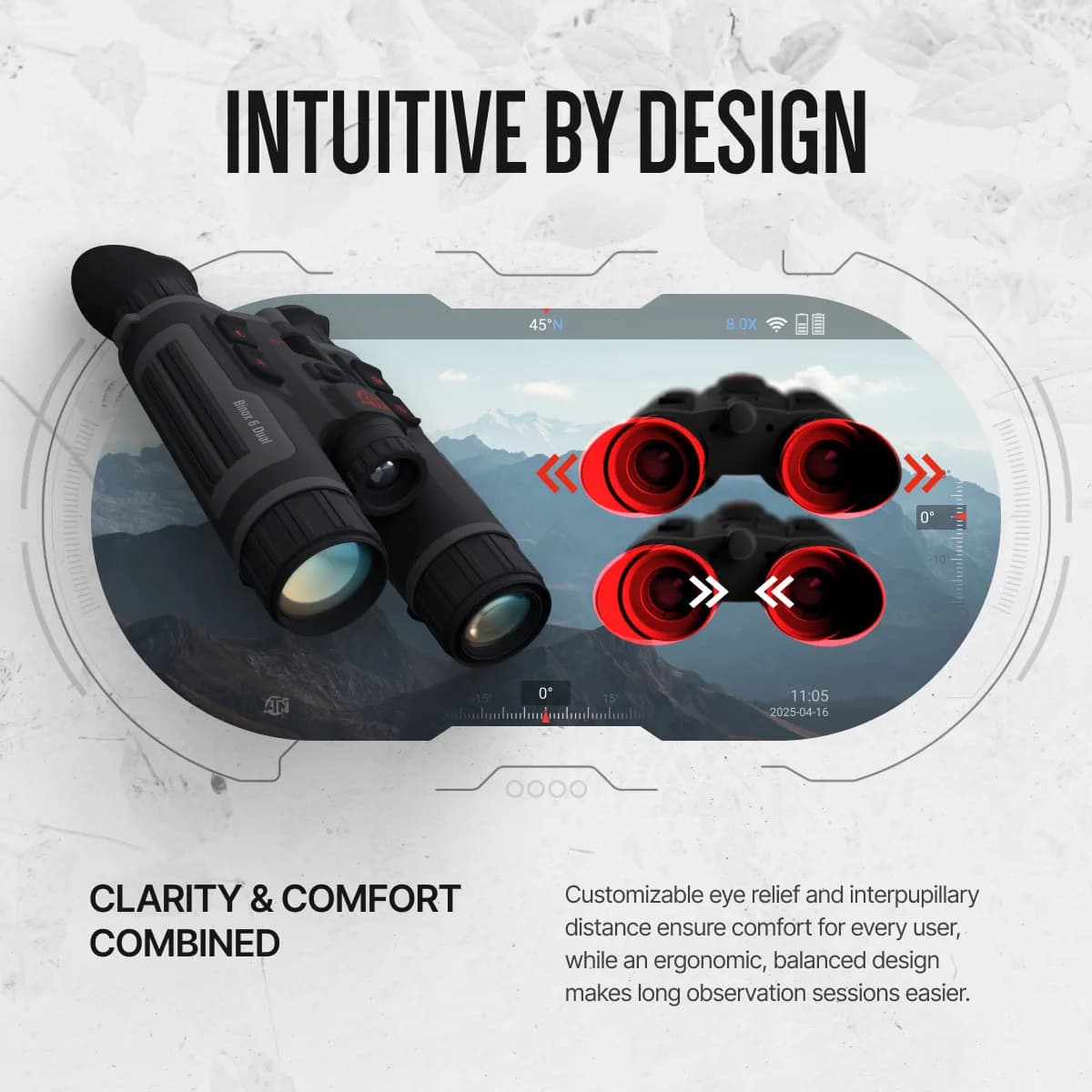Binox 6 Dual Multispectral 256x192 Thermal Binocular w/Laser