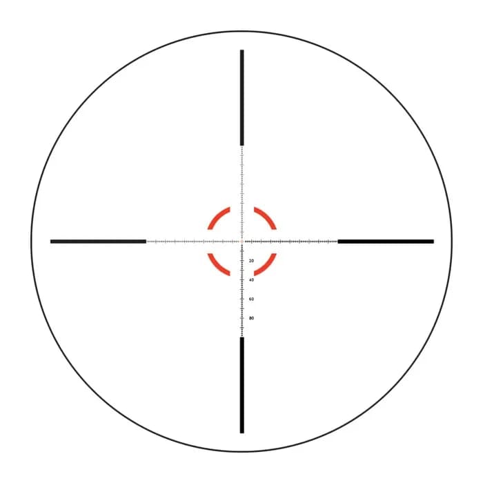 1-8x28mm FFP Illum Red/GRN MOA Segmented Circle Ret Black - photo 6