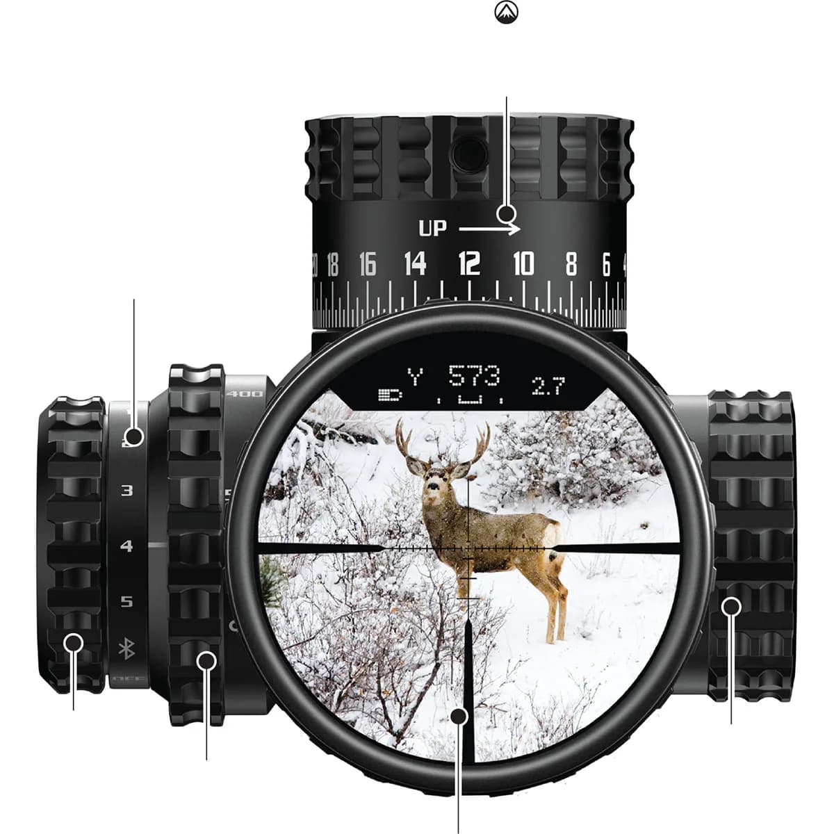 Veracity PH 4-20X50mm FFP Ill Rapid Cross MOA Reticle BLK