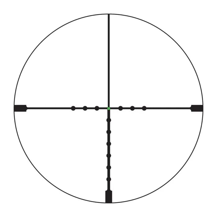 AccuPoint 2.5-12.5x42mm SFP Illum GRN MOA-Dot Crosshair BLK
