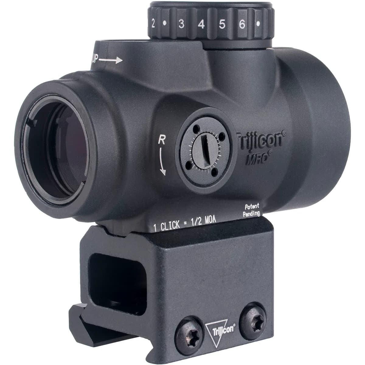 MRO SD 1x25 2 MOA Adj Red Dot Sight W/1/3 Co-witness Black