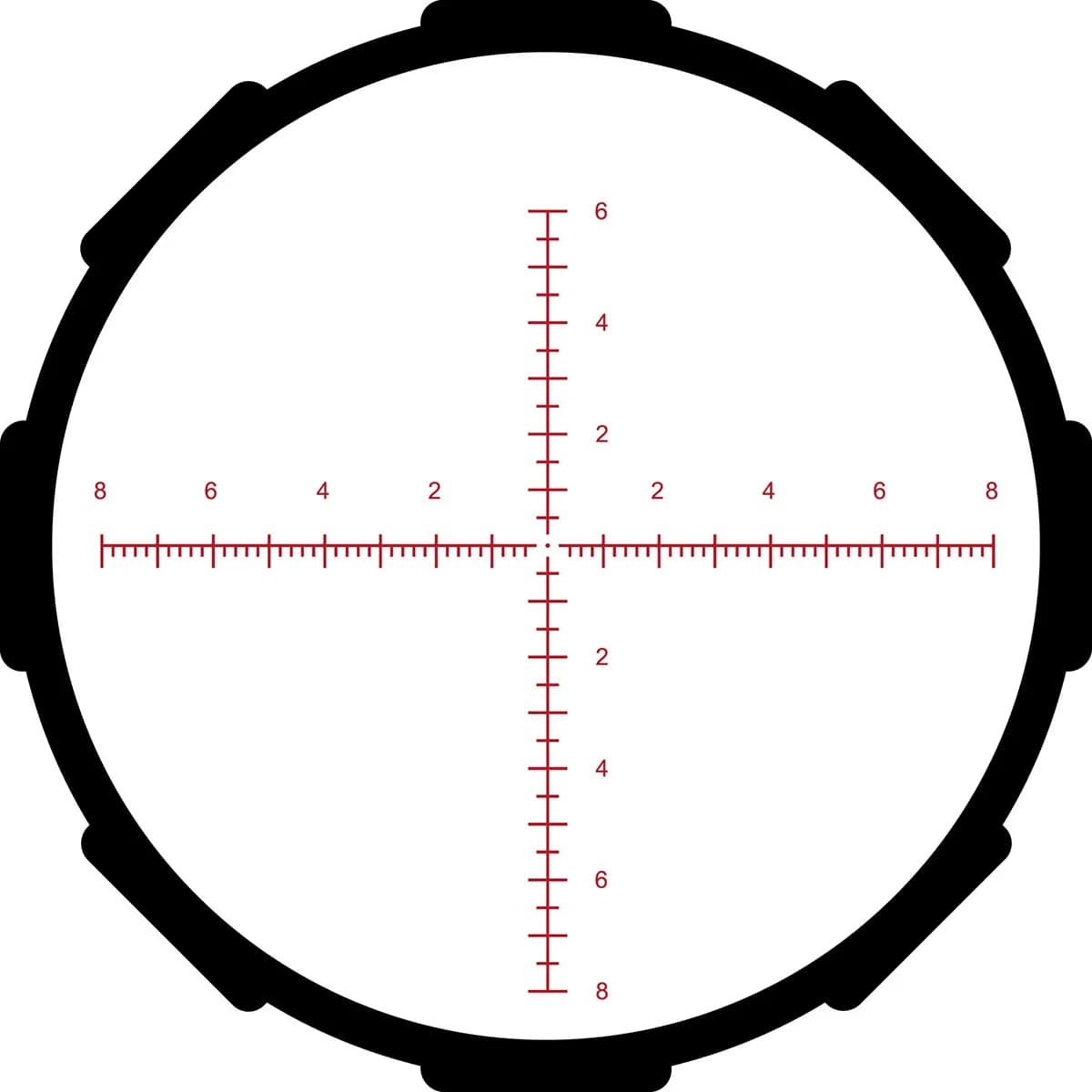 Hardline Pro 6-24x50mm SFP Illuminated MR1-MIL Reticle Black - photo 5