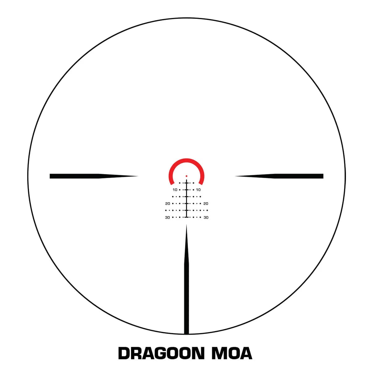 Warhorse 1-6X24mm FFP Illuminated Red Dragoon MOA Black - photo 3