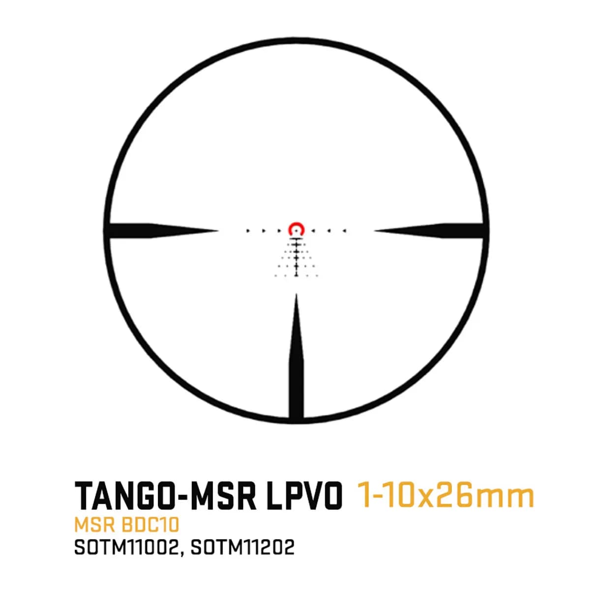 Tango-MSR LPVO 1-10x28mm SFP Illum MSR BDC10 Black W/Mount