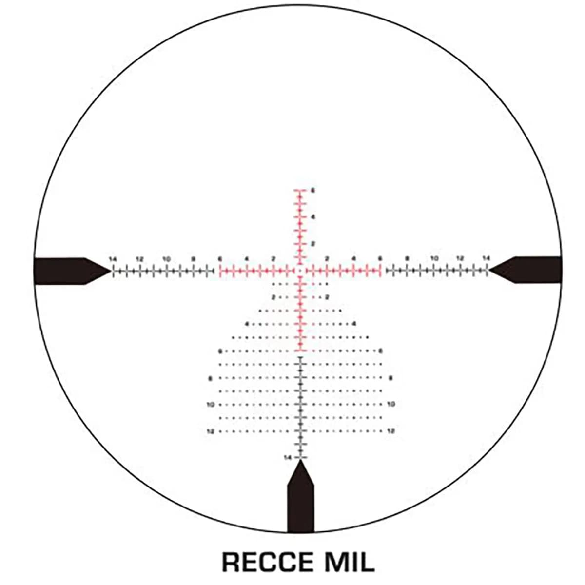 Kentucky Long Precision 2-12x44mm FFP Illum. RECCE MIL Black