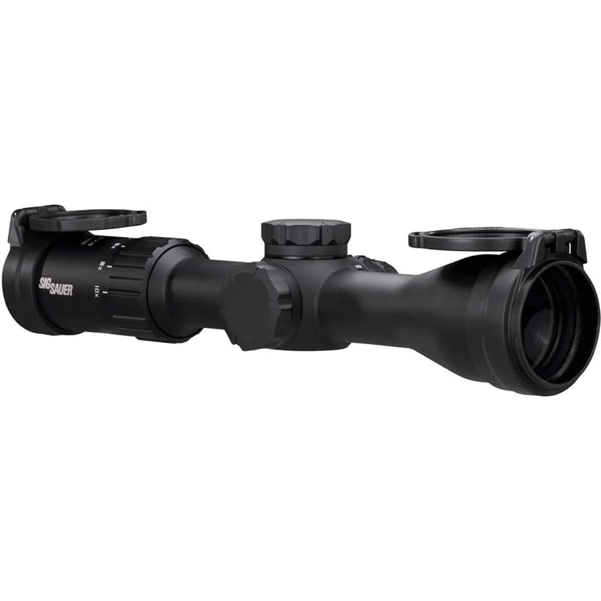 Whiskey4 2.5-10x42mm SFP Illuminated Quadplex Reticle Black