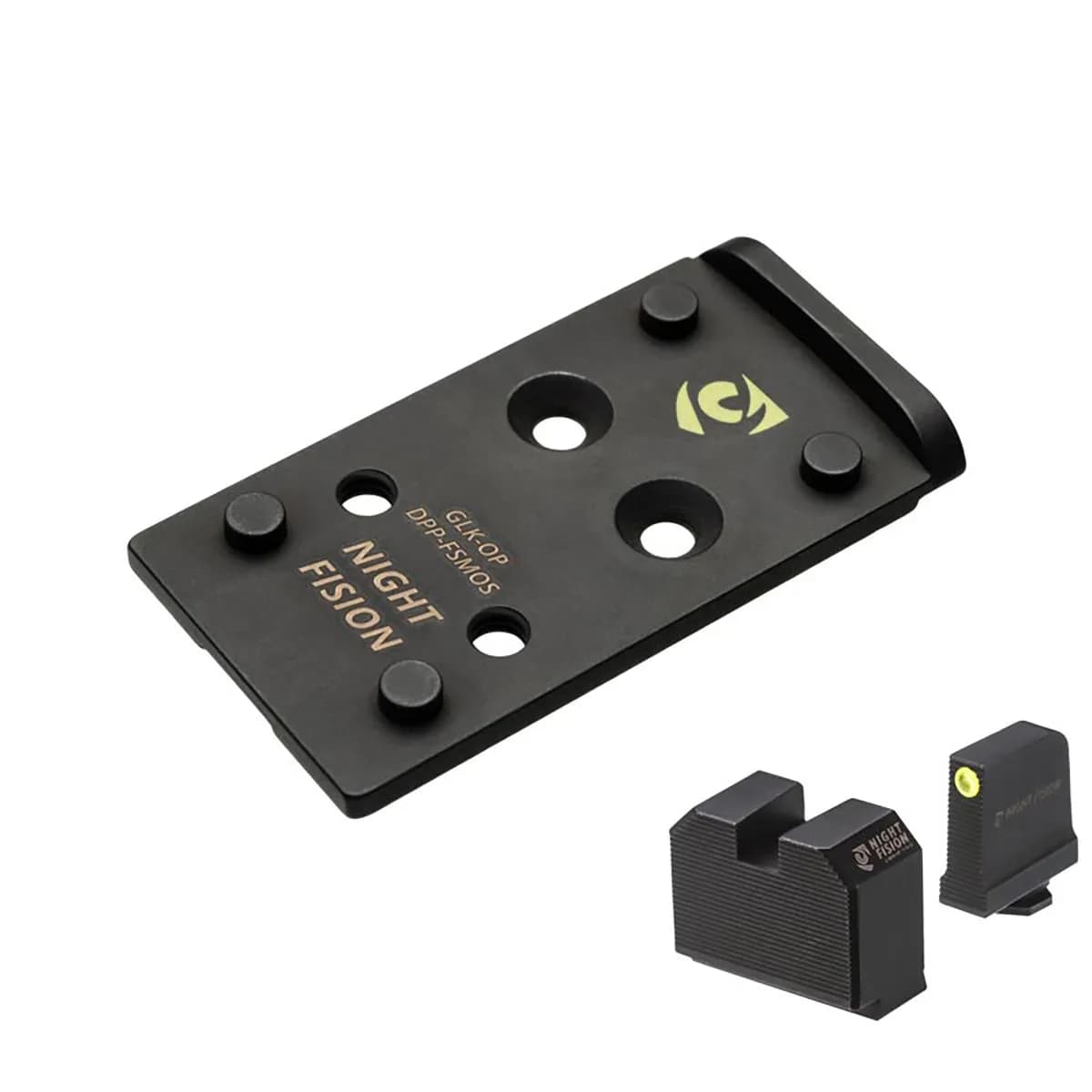 Opt Plate DPP/Romeo Pro w/Trit Front Sight for Glock FS MOS - photo 10