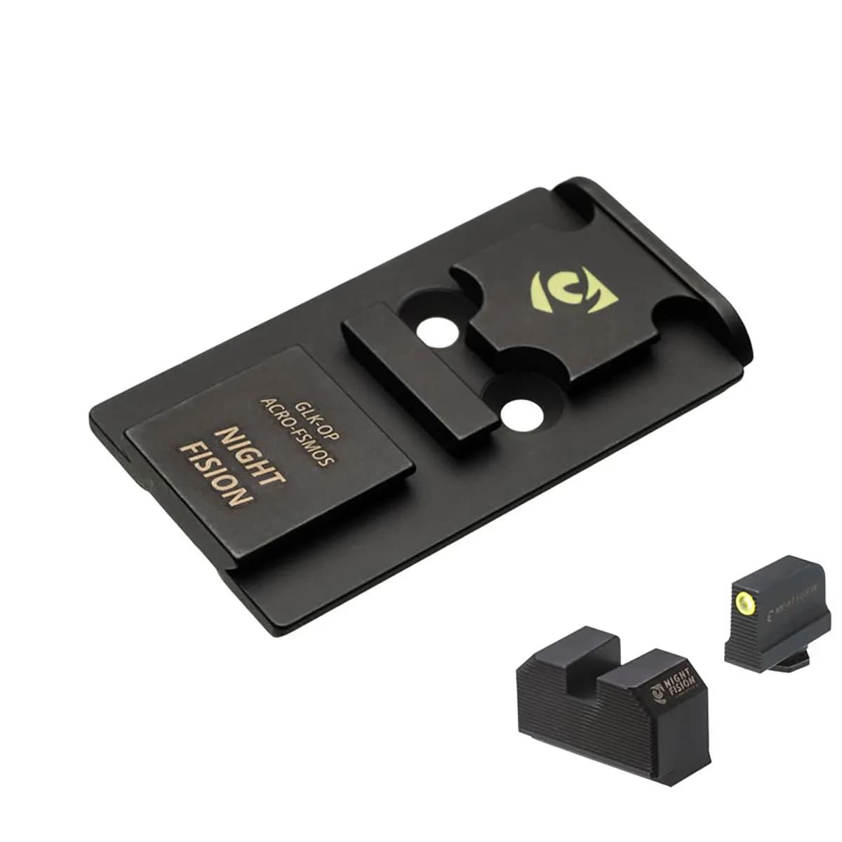 Optic Plate ACRO w/Tritium Front Sight for Glock FS MOS - photo 2