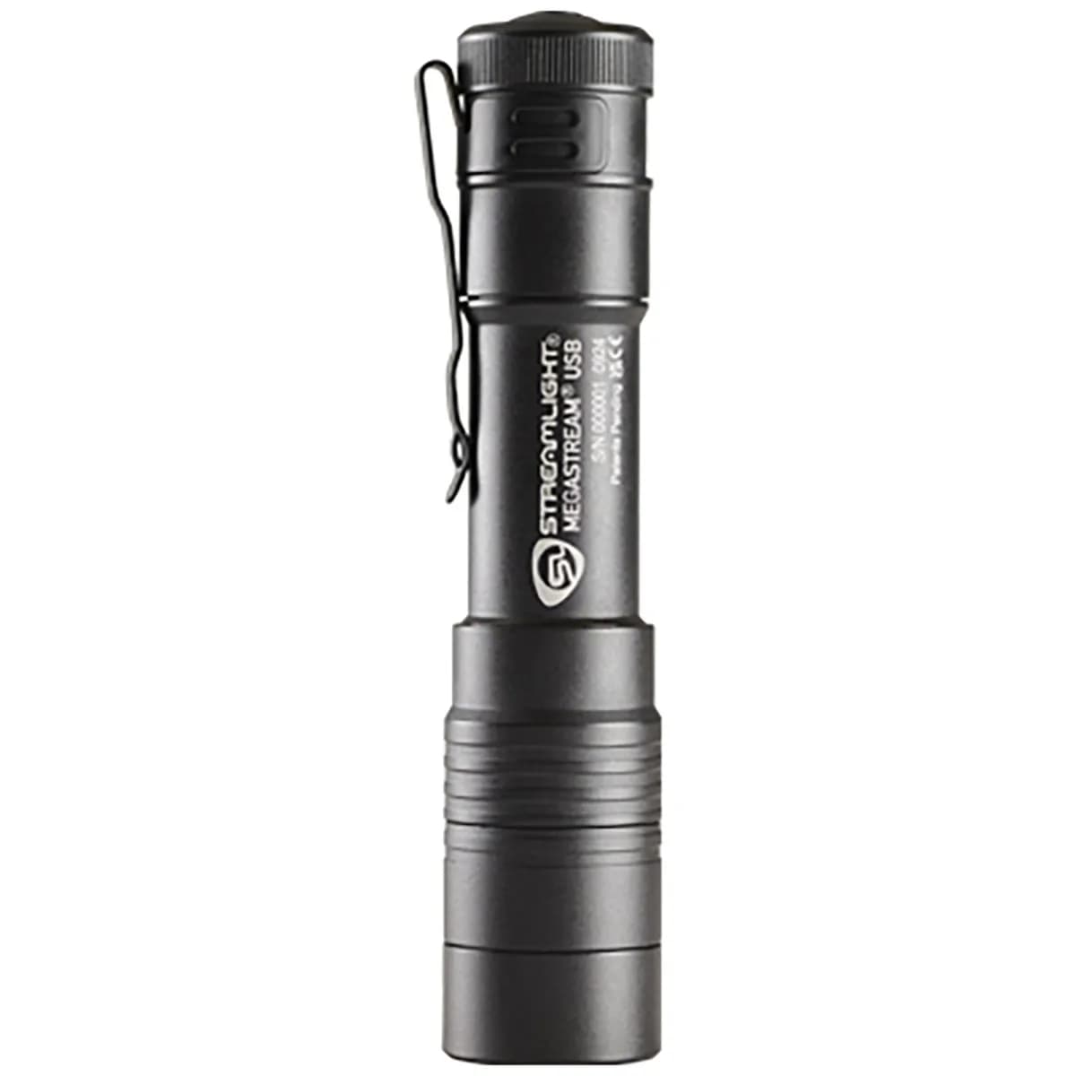 The MegaStream USB Rechargeable EDC Flashlight Black - photo 2