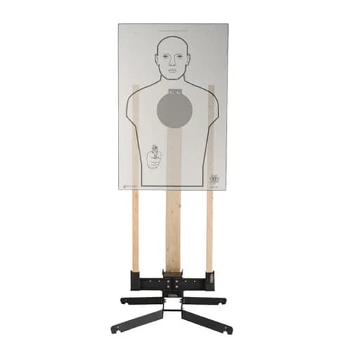 8" Steel Handgun Training Target with Heavy Base & Holder - photo 3