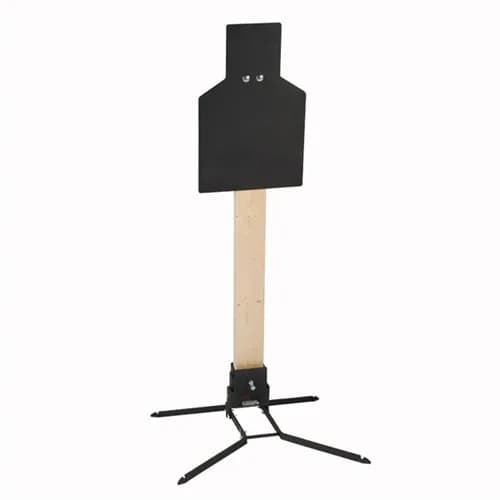 Steel Torso Shaped Handgun Target with Standard Base