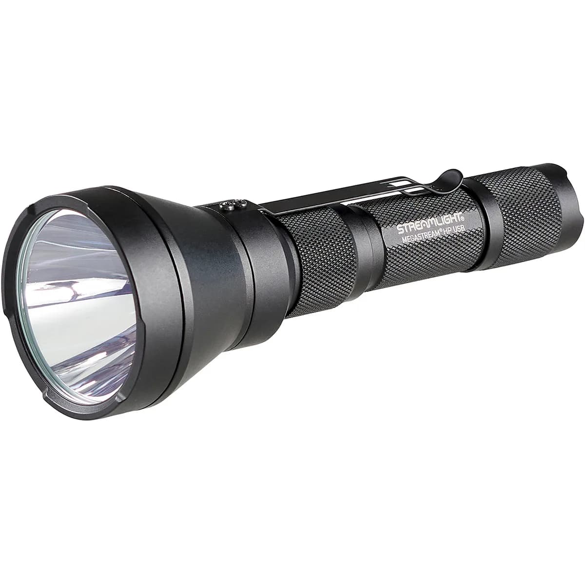 Megastream HP USB Rechargeable Flashlight 1,350 Lumen Black